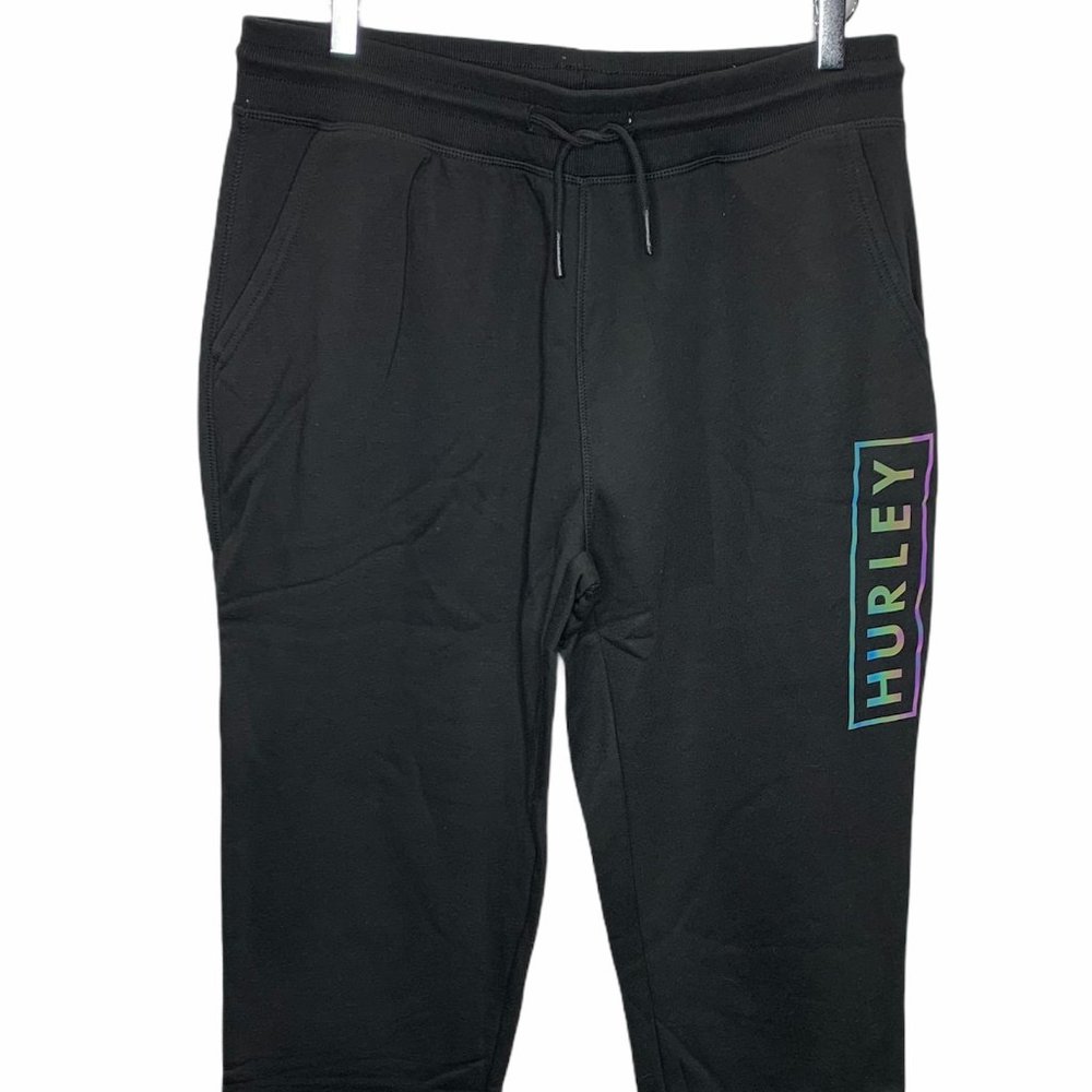 Men's Black X- Large Hurley Fleece Jogger